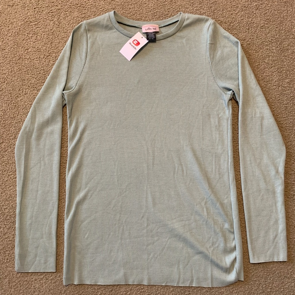 Buckle Willow root size large green, thermal, long John shirt size XL NWT